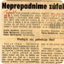 Apel slovenských umělců na mládež, deník Práca z 21. ledna 1969 (Zdroj: ABS)