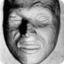 Jan Palach’s death masks were created by sculptors Olbram Zoubek and Antonín Chromek (right). At the initiative of the StB, they had to be removed from public places. (Source: National Museum, ABS)
