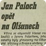An article on the restoration of Jan Palach’s grave published in Občanský deník, 26 October 1990 (Source: Petr Blažek’s archives)