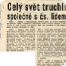 Notizia sulla reazione alla morte di Palach all’estero, Svobodné slovo, 25 gennaio 1969 (Fonte:ABS)