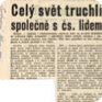 Zpráva o zahraničním ohlasu smrti Jana Palacha, Svobodné slovo, 25. leden 1969 (Zdroj: ABS)