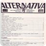 Contents of the April 1989 issue of the Alternativa magazine published by Hnutí za občanskou svobodu (Movement for Civic Freedom) – most of the pages were dealing with the events of January 1969 and January 1989 (Source: Libri prohibiti) 