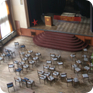 The lounge of Merkur hotel where Mr. Nový talked about “cold fire” in February 1969, first floor view. (23 March 2012, photo: Petr Blažek)