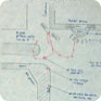 Plan drawn in March 1969 by a Czech police investigator on the basis of Věra Miláčková’s witness testimony (Source: ABS)