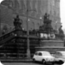 Prostor před Národním muzeem, kde se Jan Palach zapálil, 16. leden 1969 (Zdroj: ABS)