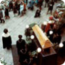 Tens of thousands of people visited the Karolinum courtyard, 25 January 1969. (Source: ABS)