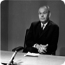 Gustáv Husák fait partie des hommes politiques qui ont menacé de représailles après l´acte de Jan Palach. Sur la photo, il se prépare à prononcer un discours à la télé juste après son élection au poste de premier secrétaire du Bureau du parti communiste tchécoslovaque, 17 avril 1969. (Source : ČTK, photo : Jiří Kruliš)