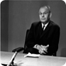 After Jan Palach’s suicide, Gustáv Husák was one of the politicians threatening to use repressive measures. The photo depicts preparations for his TV address immediately after he was elected First Secretary of the Czech Communist Party, 17 April 1969 (Source: Czech News Agency, Photo: Jiří Kruliš)