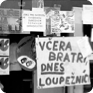 Anti-occupation posters in Brno (Source: National Museum, Photographed by Dušan Blaha)