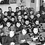 School photograph of Jan Palach´s class in the Všetaty elementary school. He is in the middle of the third row (Source: Jan Palach´s archives)