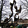 Das enthüllte Jan-Palach-Denkmal, 19. Januar 2009 (Foto: Petr Blažek)