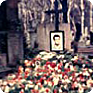 Jan Palach’s grave at the end of the 1960s (Source: Jiří Palach’s archives)
