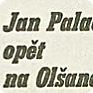 An article on the restoration of Jan Palach’s grave was published in Občanský deník (“Citizen daily”) on 26 October 1990 (Source: Petr Blažek’s archives)
