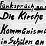 Plakát, který Oskar Brüsewitz umístil před svým upálením na kapotu svého auta 
(Zdroj: BstU Berlin)
