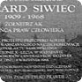 Memorial plaque commemorating the protest of Ryszard Siwiec on the house from which he set off to Warsaw on 7 September 1968 (photo: Petr Blažek)